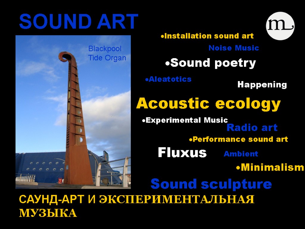 SOUND ART САУНД-АРТ И ЭКСПЕРИМЕНТАЛЬНАЯ МУЗЫКА Noise Music Radio art Fluxus Acoustic ecology Sound